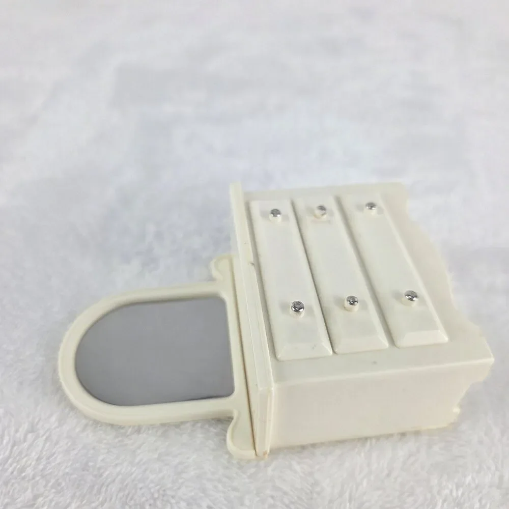 Vintage 1970s Fisher Price Dollhouse Bedroom Set Bed Dresser Bedding Mirror